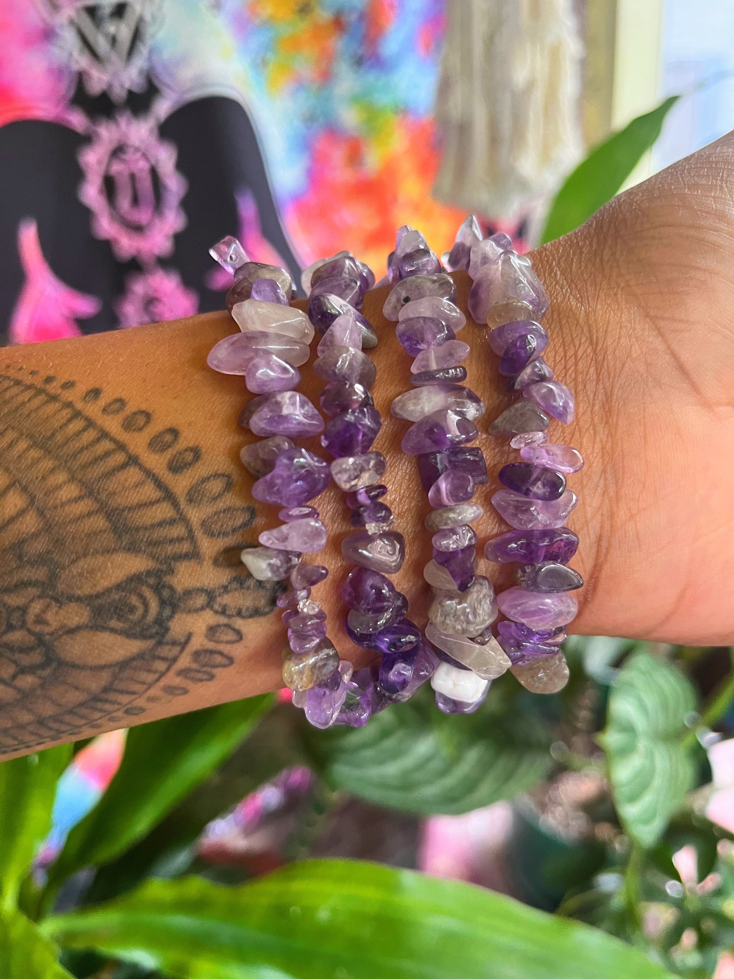 Natural Amethyst Bracelet