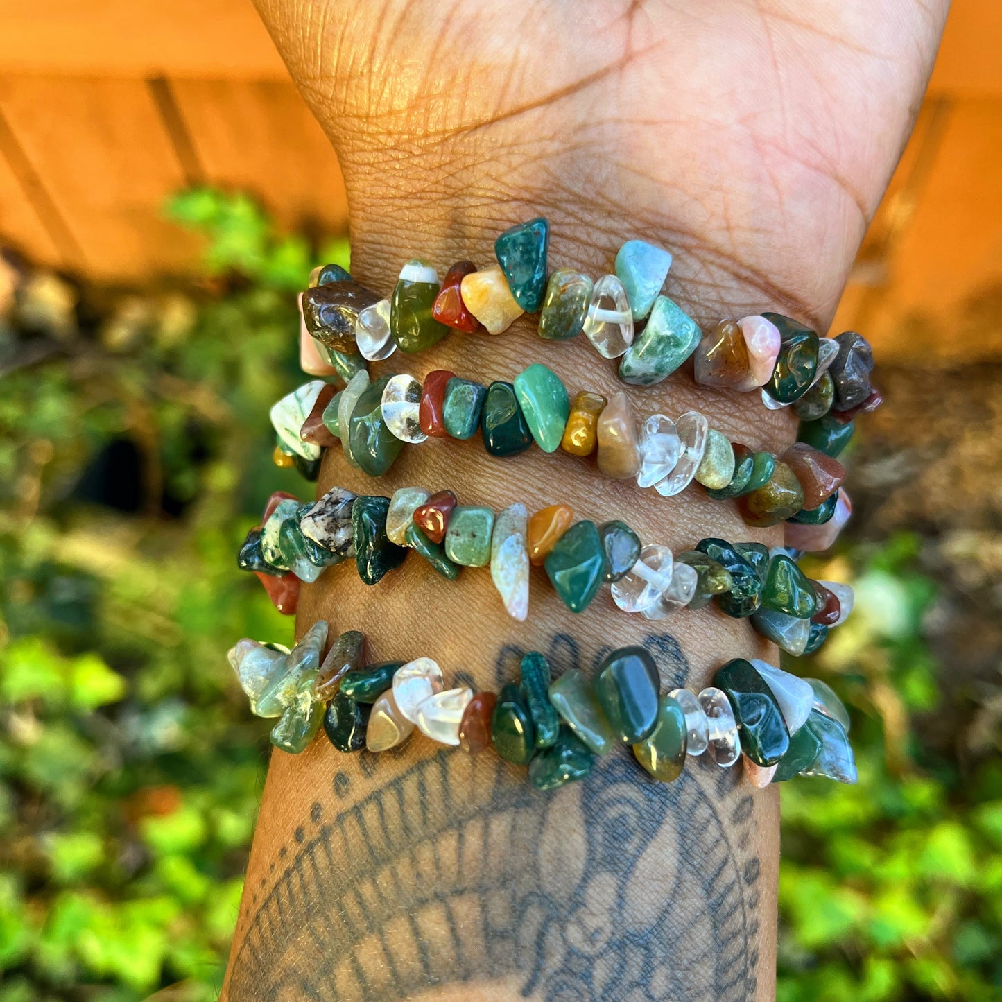 Natural Indian Agate Bracelet