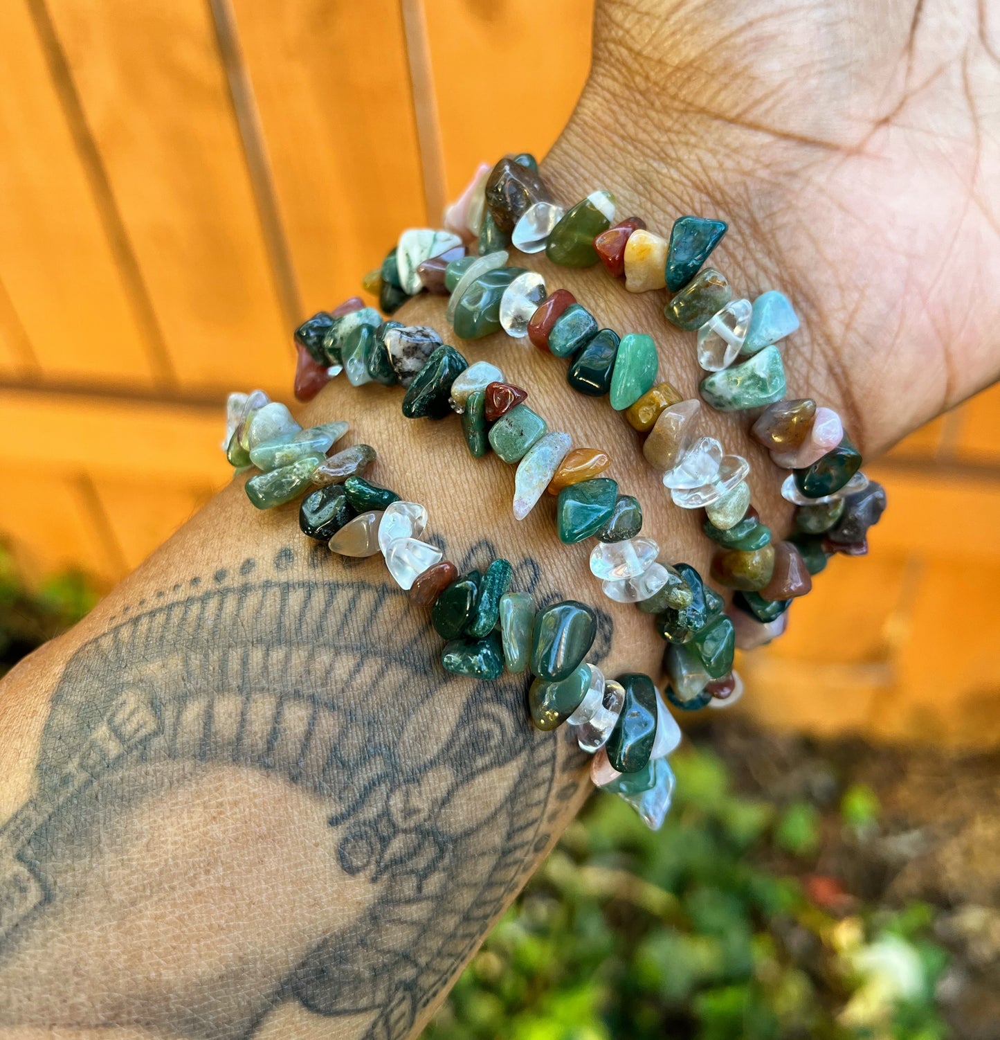 Natural Indian Agate Bracelet