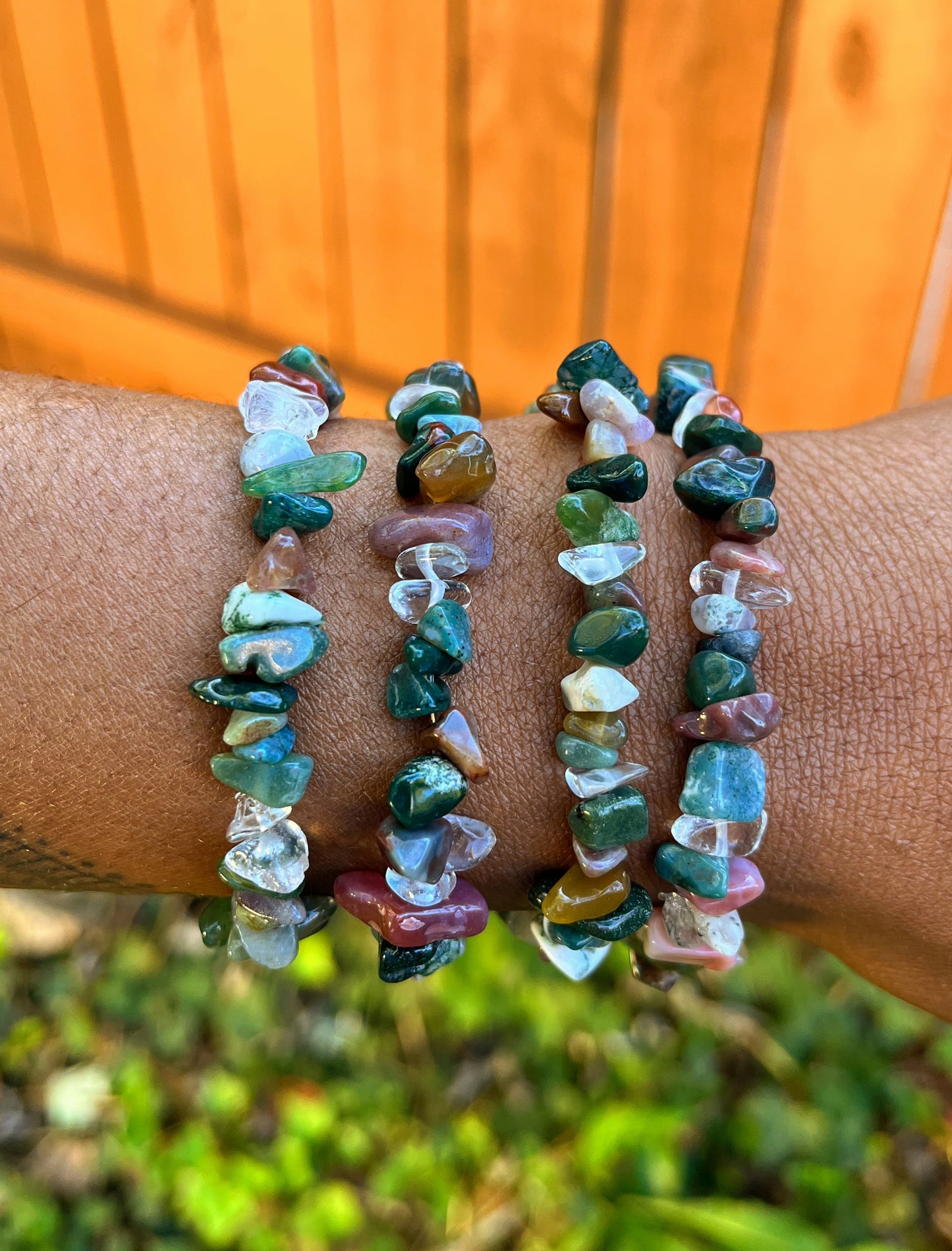 Natural Indian Agate Bracelet