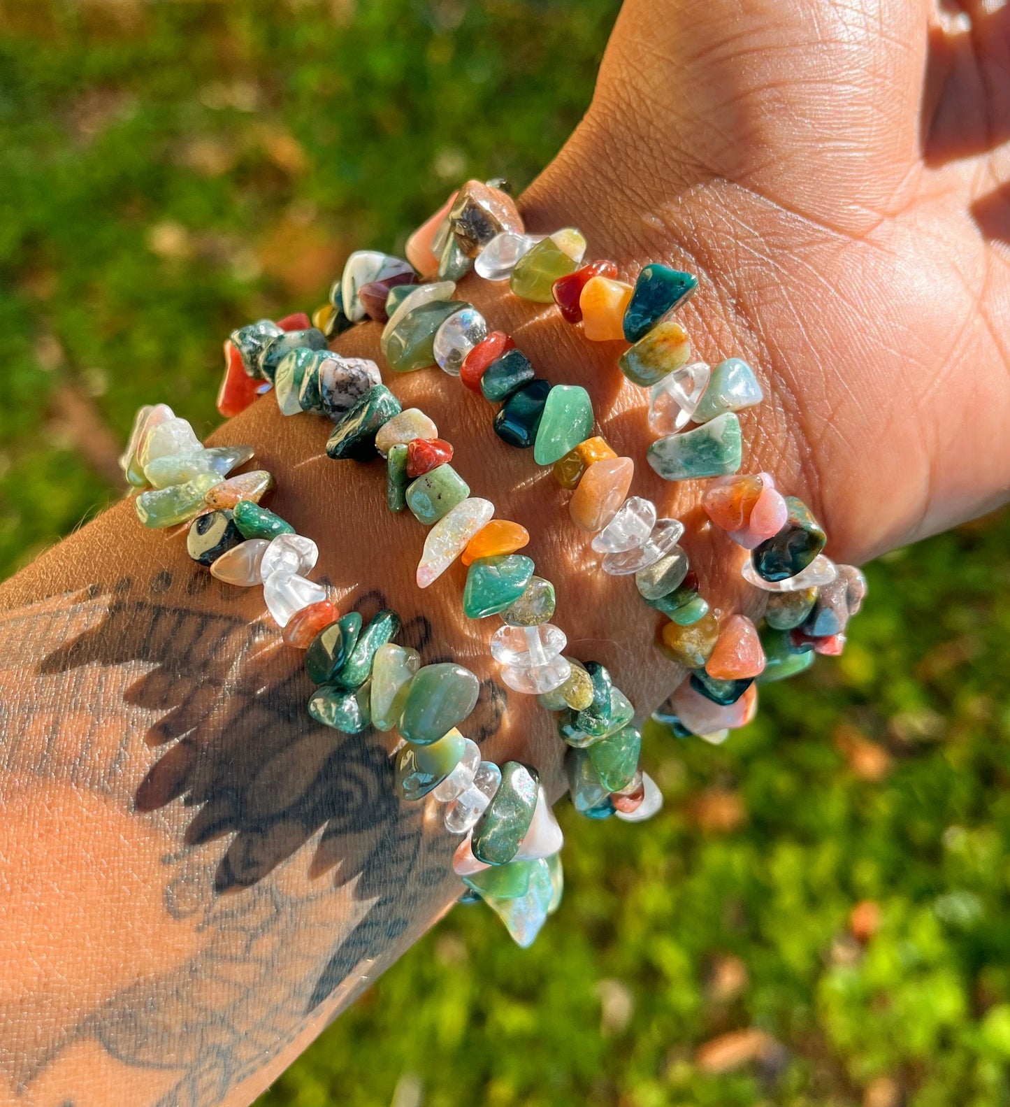 Natural Indian Agate Bracelet