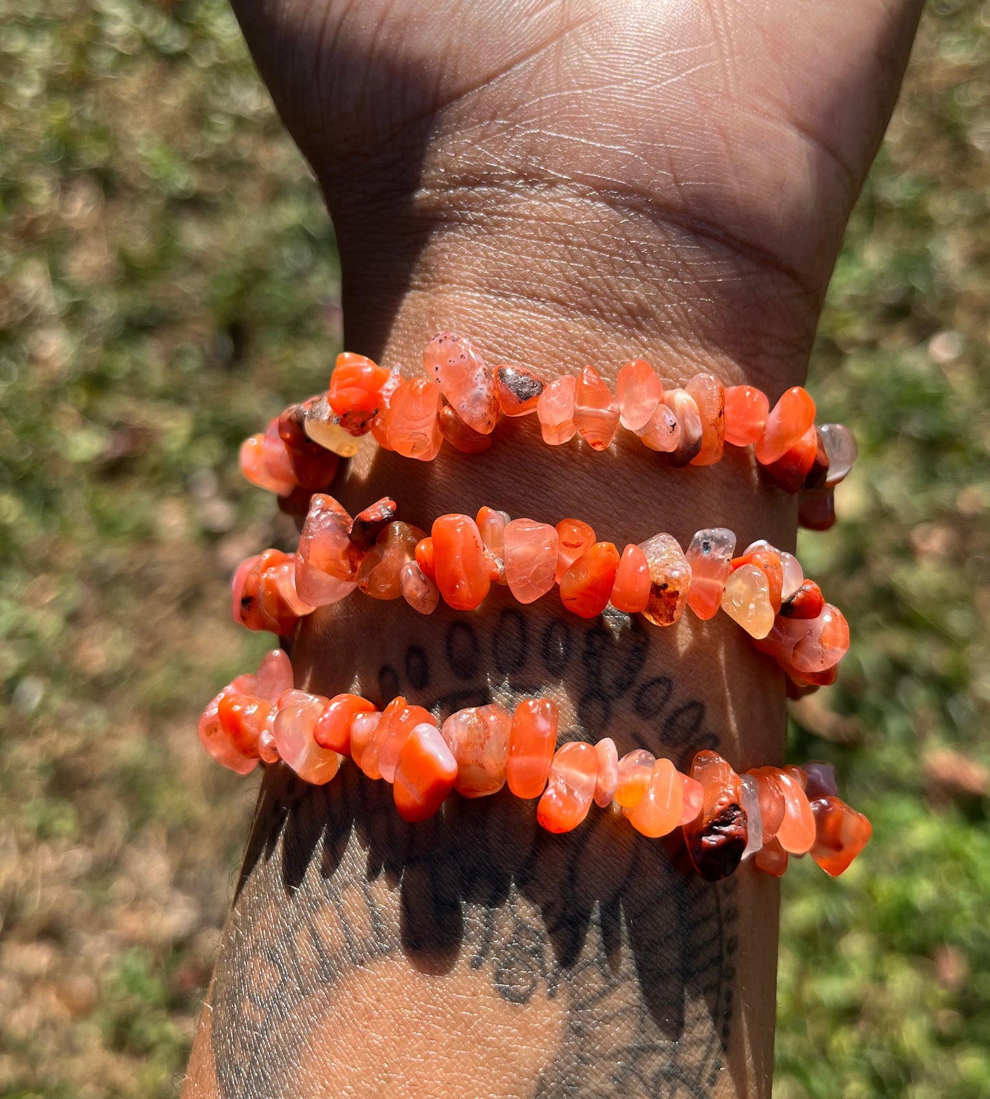 Natural Carnelian Agate Bracelet