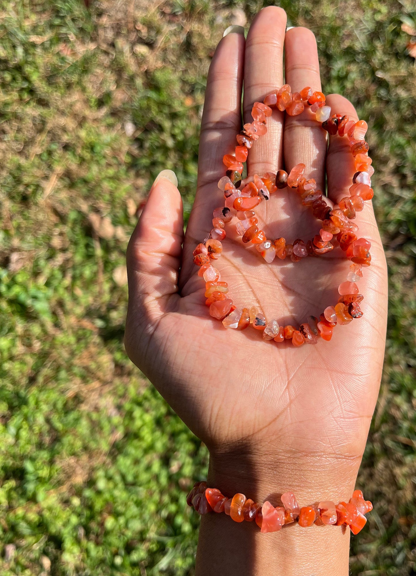 Natural Carnelian Agate Bracelet